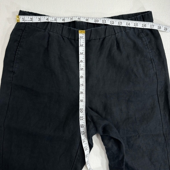 J jill linen pull on black pants size M - Picture 7 of 10